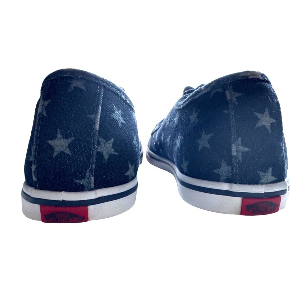Vans Women’s Navy Star Denim Lace-Up Sneakers - Picture 4 of 9
